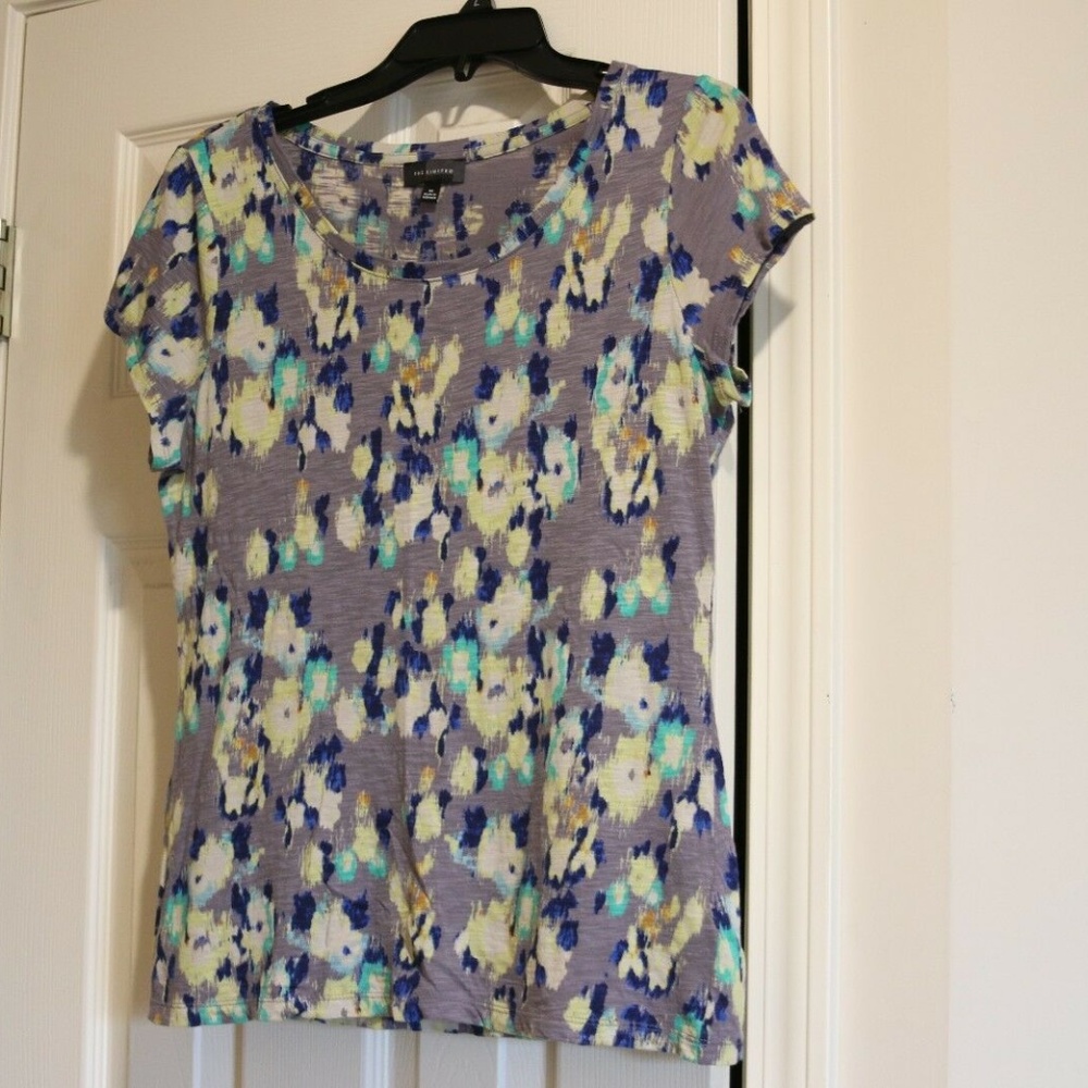 The Limited Gray Floral Shirt Size Medium
